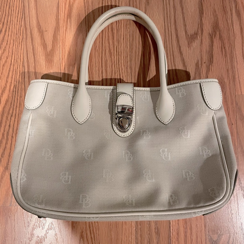Dooney and Bourke signature monogram canvas handbag.